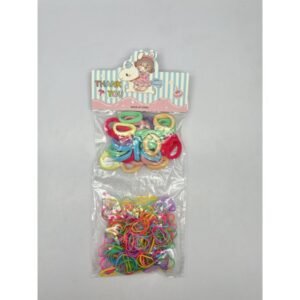 R4616-3-3 - Set colero de tela y caucho de silicona en tonos pastel