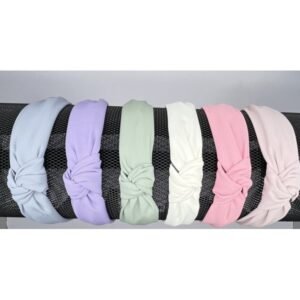 RS5103-2 - Diadema forrada en tela diseño de nudo surtido en diferentes colores.
