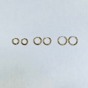 A4909-2-1 - Candonga en acero inoxidable tipo hilo tono dorado