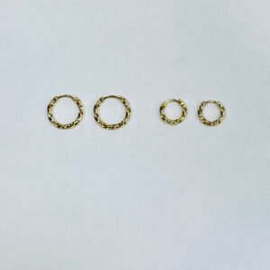 A4909-7-1 - Candonga en acero inoxidable tipo melcocha tono dorado