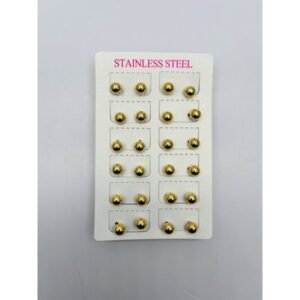 AC5204-5 - Topo balin en tono dorado, acero inoxidable.