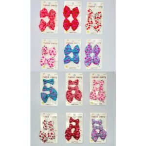 RS5213-1 - Set pinza en forma de moño diseño surtido.